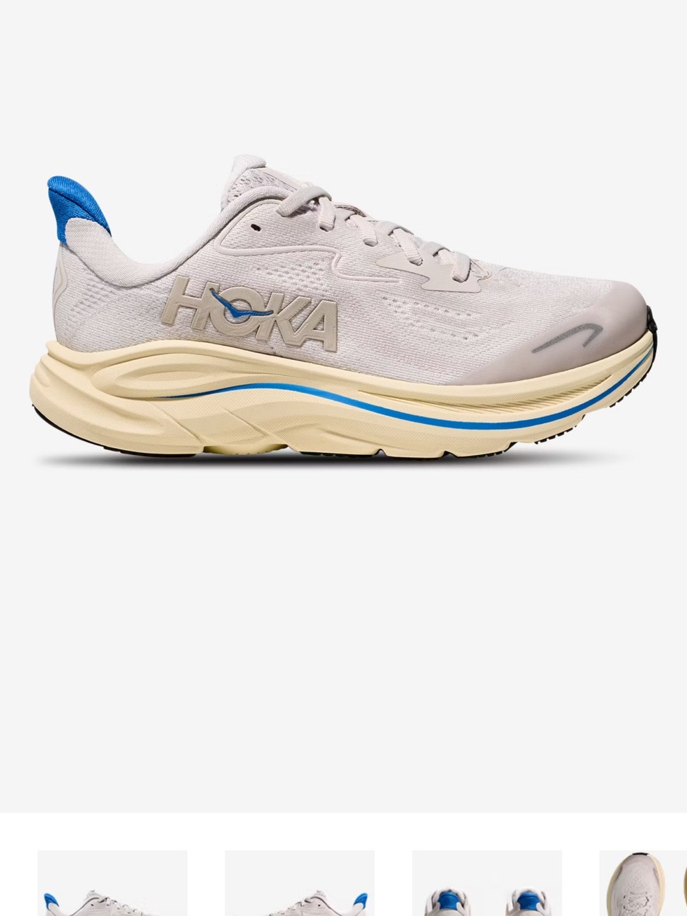 Hoka One One Blue Shoe Box — Clifton 10 Big Kids Label